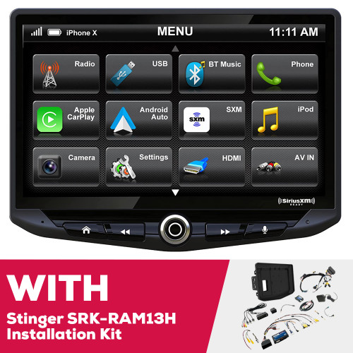 Stinger HEIGH10 UN1810 10" Radio Replacement Kit for Ram Truck (13-18)
