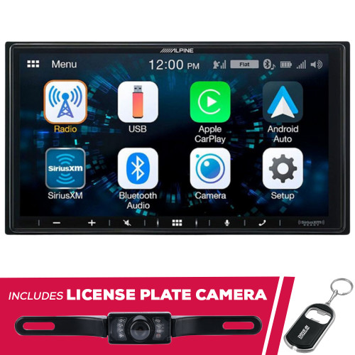 Open Box Alpine iLX-W650 Digital Media Receiver w/ Apple CarPlay & Android Auto With License Plate Camera
