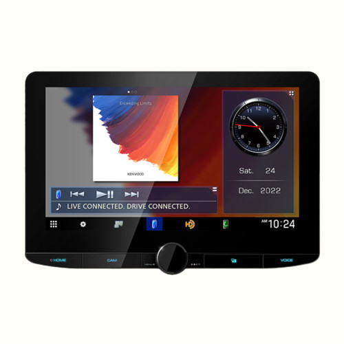 Kenwood DMX1037S 10.1" 2-DIN Multimedia Receiver with SXV300V1 SiriusXM Tuner