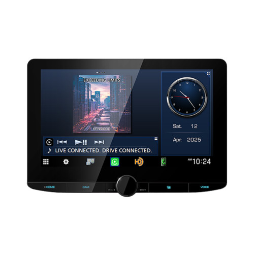 Kenwood DMX1038S 10.1" 1-DIN Multimedia Receiver with Back Up Bullet Camera