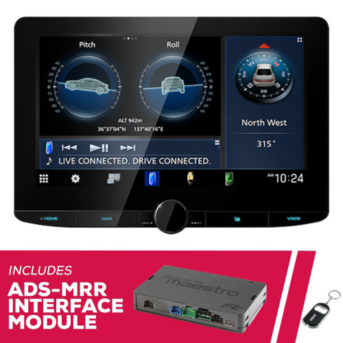 Kenwood DMX1038S 10.1" Multimedia Receiver w/ Maestro ADS-MRR Interface Module