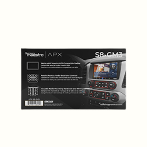 Maestro APX-S8-GM3 APX 8" Radio Installation Kit for GM with Motorized Bezel