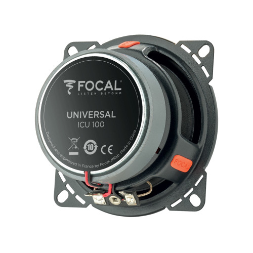 Focal ICU100 Universal Integration 4" 40W RMS 2-Way Car Audio Coaxial Speakers