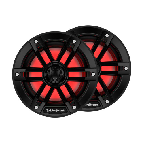 Rockford Fosgate M1-6B 6" M1 series 75W RMS 2-Way Coaxial Marine Speakers Black