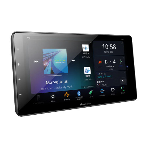 Pioneer DMH-WC6600NEX 9" Multimedia Receiver w/ NB-BC011 Front/Rear View Camera