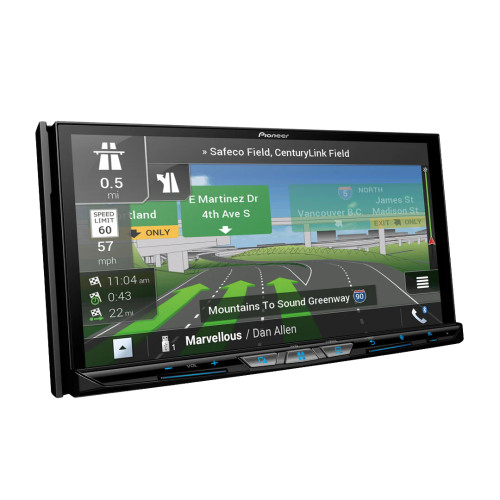 Pioneer AVIC-W8600NEX 6.94" Navigation Receiver with ND-BC011 Front/Rear Camera