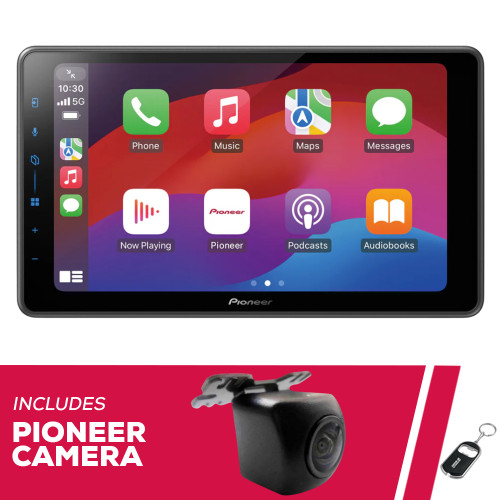 Pioneer DMH-WT5000NEX 9" Multimedia Receiver & ND-BC011 Front/Rear View Camera