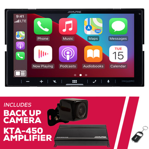 Alpine iLX-W670-M 6.75" 2-DIN Multimedia Receiver with Backup Camera & Amplifier