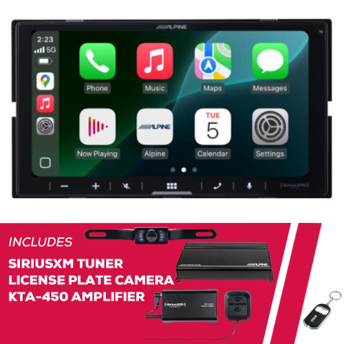 Alpine iLX-W770-M 6.75" Receiver w/ SiriusXM Tuner, License Plate Camera and Amp