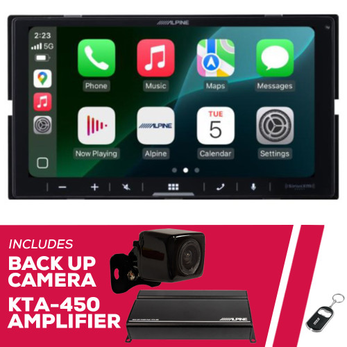 Alpine iLX-W770-M 6.75" 2-DIN Multimedia Receiver w/ Backup Camera and Amplifier