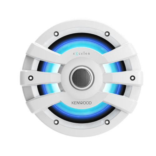 Kenwood eXcelon XM77WL 7.7" 100W RMS 4 Ohm IPX6 2-Way Coaxial Speakers (White)