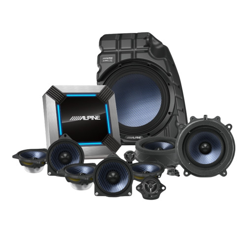 Alpine PSS-TSLA-213 11-Speaker Sound System with DVR-C320R Dashboard Camera