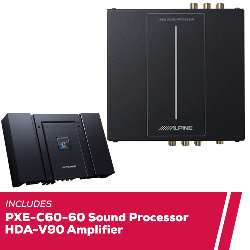 Alpine PXE-C60-60 6-Channel Sound Processor with HDA-V90 5-Channel Amplifier