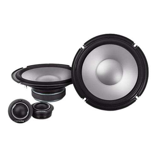 Alpine S2-A36F 4-Channel Car Amplifier w/ S2-S80C 8" 2-Way Component Speakers