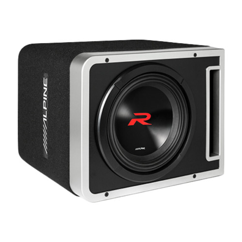 Alpine R2-A75M Mono Amplifier with R2-SB10V 10" Preloaded Subwoofer Enclosure