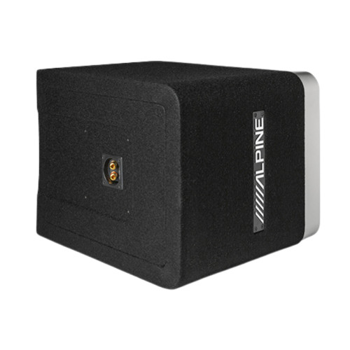 Alpine R2-A75M Mono Amplifier with R2-SB10V 10" Preloaded Subwoofer Enclosure