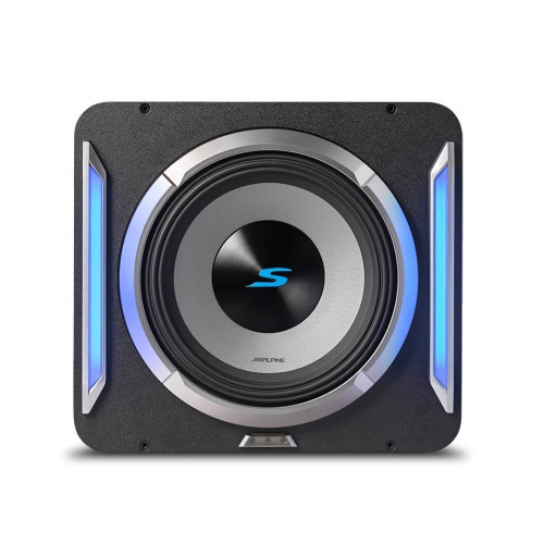 Open Box Alpine S-Series S2-SB12 12" Preloaded Subwoofer Wedge Enclosure & 600W RMS Power