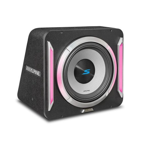 Open Box Alpine S-Series S2-SB12 12" Preloaded Subwoofer Wedge Enclosure & 600W RMS Power