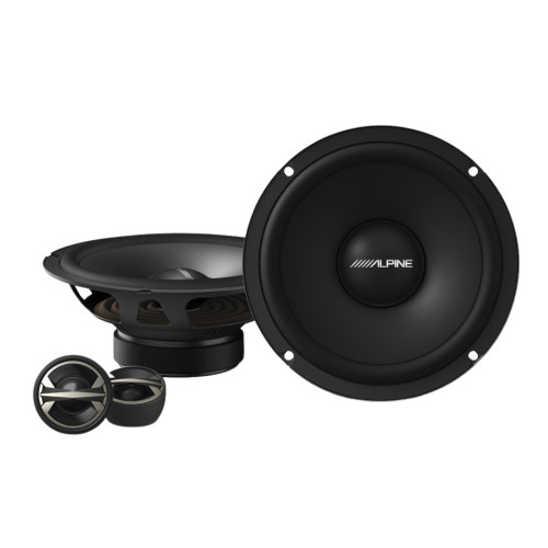 Open Box Alpine EL-E65C E-Series 6.5" 160 Watts Peak Power 4-Ohm 2-way Component Speakers