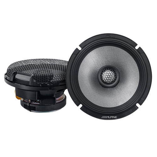 Open Box Alpine R-Series R2-S65 6-1/2" 2-Way Coaxial Speakers with 300 Watt Peak Power