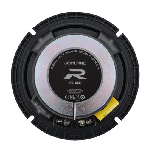 Open Box Alpine R-Series R2-S65 6-1/2" 2-Way Coaxial Speakers with 300 Watt Peak Power