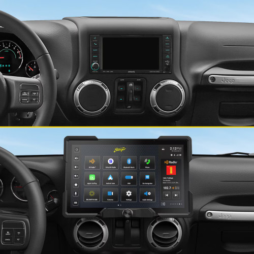 Open Box Stinger SRX-JK11128 12.8" Multimedia Infotainment System for Jeep Wrangler JK