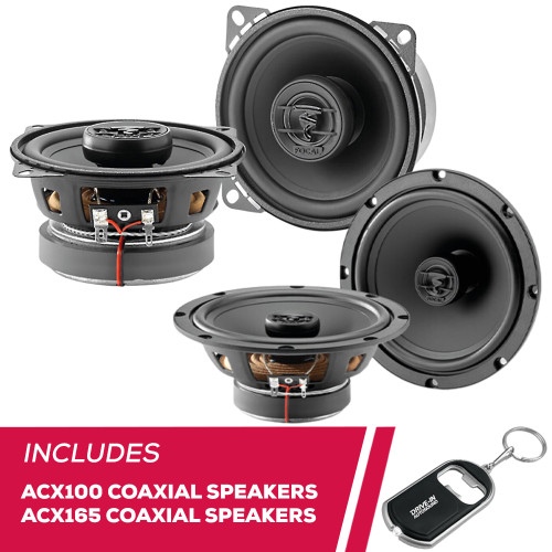 Focal ACX100 4" 2-Way Coaxial Speakers and ACX165 6.5" 2-Way Coaxial Speakers