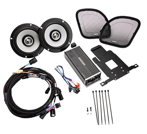 Open Box Kicker 50HDR154 Speaker & Amp Upgrade Kit for HD Road Glide Shark-Nose