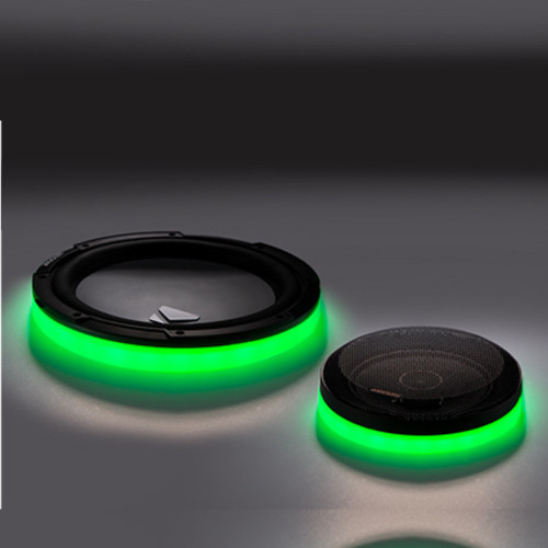 Open Box Kicker 50KLSR65 6.5" Polycarbonate Led Lighted Speaker Ring (Pair)