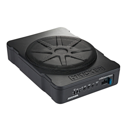 Open Box Kicker 10" 51HS10 10" 180 Watts RMS Hideaway Compact Powered Subwoofer Enclosure