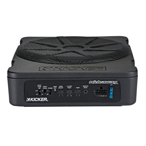Open Box Kicker 10" 51HS10 10" 180 Watts RMS Hideaway Compact Powered Subwoofer Enclosure