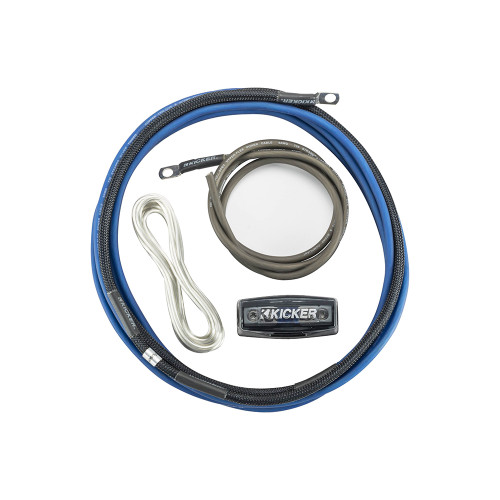 Open Box Kicker 46PK8 Car Audio 8 Gauge 2-Channel Amplifier Kit Power Installation Kit