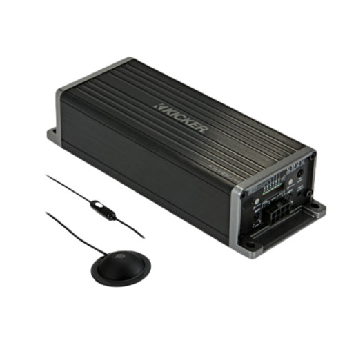 Open Box Kicker 47KEY2004 Smart 4-Channel Amplifier W/ Auto-EQ/Processor, AI-Driven DSP