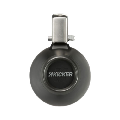 Open Box Kicker 45KMTC65 6-1/2" Marine Coaxial Tower Speakers (Charcoal/Black)