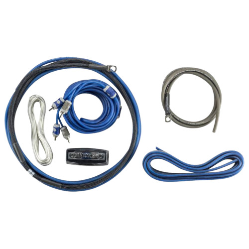 Open Box Kicker 46CK8  8AWG Amp Wiring Kit w/ 2-CH Patch Cable and Speaker Wire