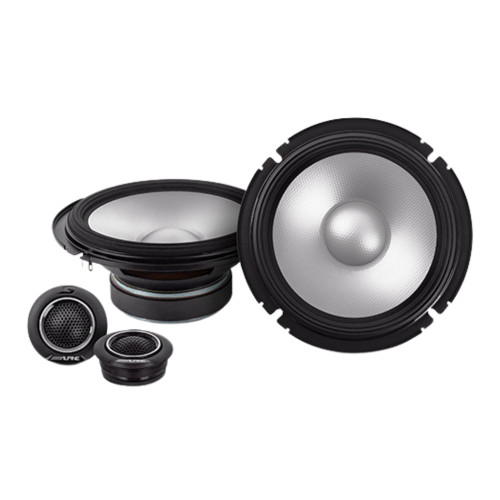Alpine S2-W10D4 10" Subwoofer w/ S2-S65, S2-S65C Speakers & S2-A55V Amplifier