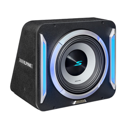 Alpine ILX-W770-M 7" Multimedia Receiver w/ S2-SB10 Sub Enclosure & S2-A55V Amp