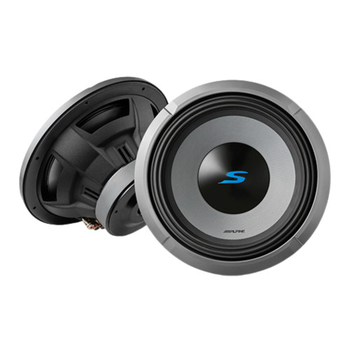 Alpine S-Series 2-Pack S2-S68 6x8" Coaxial Speakers with S2-W12D4 12" Subwoofer