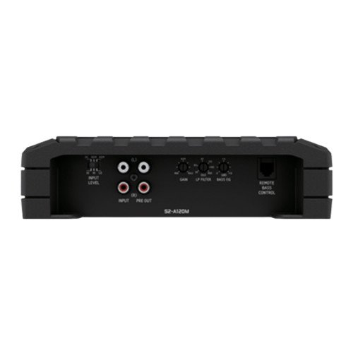 Alpine S-Series S2-A120M Mono Amplifier with 2-Pack S2-SB12V Subwoofer Enclosure