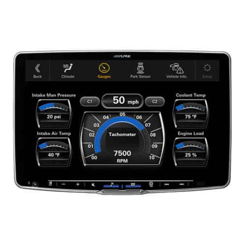 Alpine ILX-F511 11" 1-DIN Multimedia Receiver with S2-S68 6x8" Coaxial Speakers