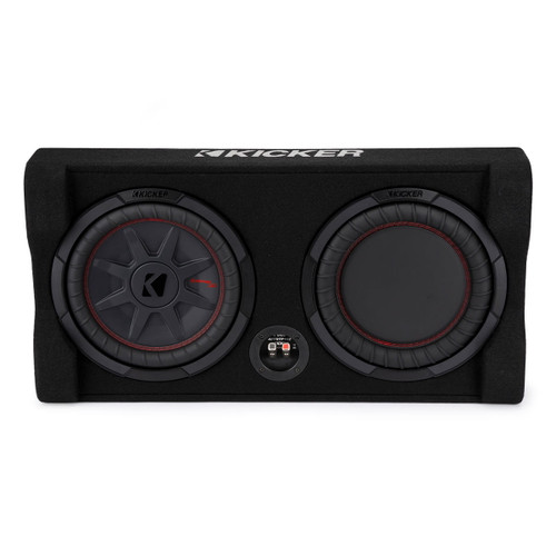 Used Kicker 48TRTP102 Sealed Down-Firing 10" CompRT 2-Ohm Subwoofer Enclosure