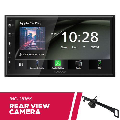 Kenwood DMX4710S 6.8" 1-DIN Multimedia with CMOS-320LP Backup Camera