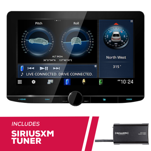 Kenwood DMX1058XR 10.1" Multimedia Receiver with SXV300V1 SiriusXM Tuner