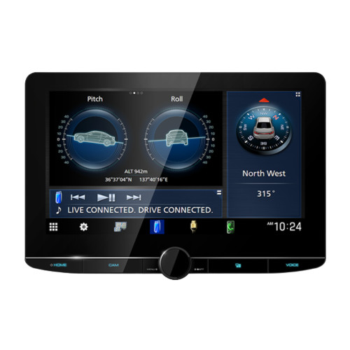 Kenwood DMX1058XR 10.1" Multimedia Receiver with CMOS-740HDLP Rear View Camera