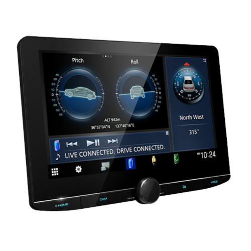 Kenwood DMX1058XR 10.1" Multimedia Receiver with CMOS-740HDLP Rear View Camera