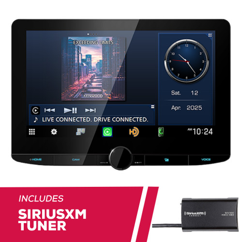 Kenwood DMX1038S 10.1" Multimedia Receiver with SXV300V1 SiriusXM Tuner