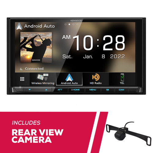 Kenwood DMX958XR 6.8" Multimedia Receiver w/ CMOS-230LP1 Universal Backup Camera