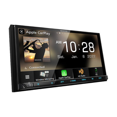 Kenwood DMX908S 6.95" Multimedia Receiver w/ CMOS-230LP1 Universal Backup Camera