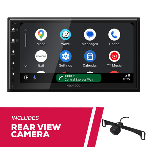 "Kenwood DMX50S 6.8"" Multimedia Receiver w/ CMOS-230LP1 Universal Backup Camera"