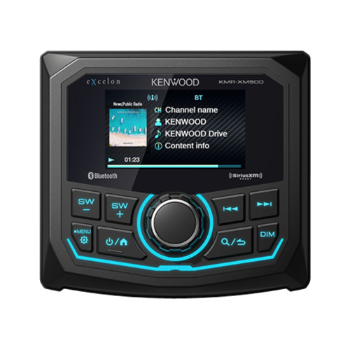 Kenwood eXcelon KMR-XM500 Digital Media Receiver w/ XM65BL 6.5" Coaxial Speakers